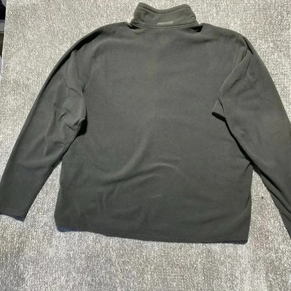 Eddie Bauer Men's Size 2XL Green Fleece 1/4 Zip First Ascent Sweater Lightweight - Picture 7 of 8